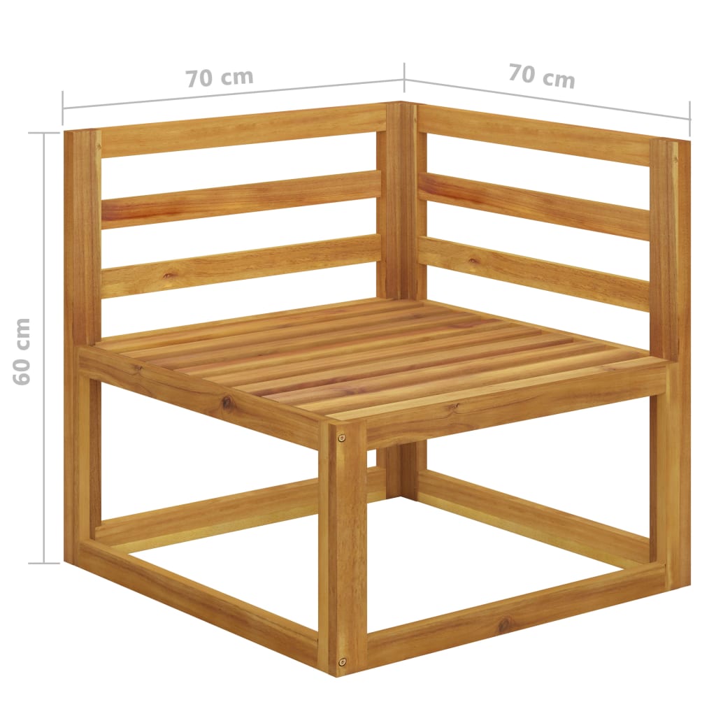Two-seater garden bench with cream cushions (311853)