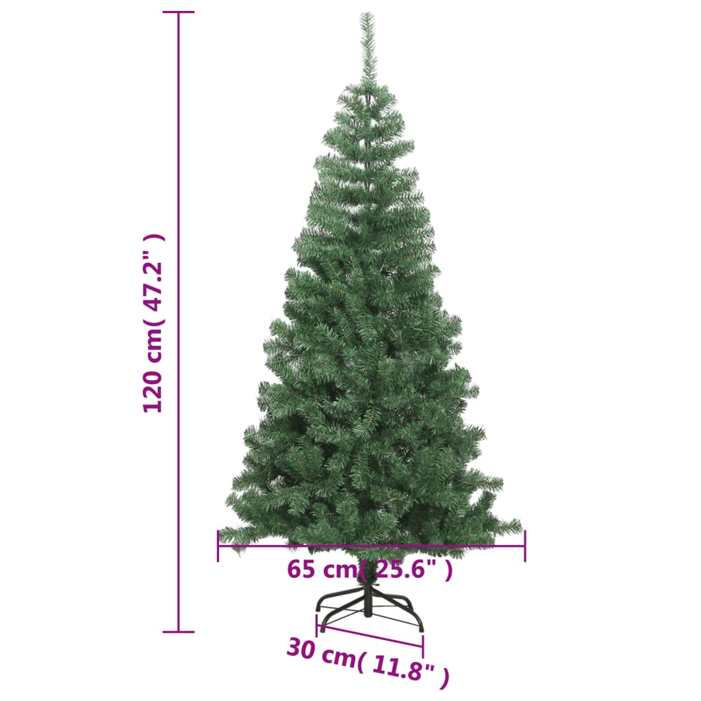 Mākslīgā Ziemassvētku eglīte ar statīvu, 120cm, 230 zari