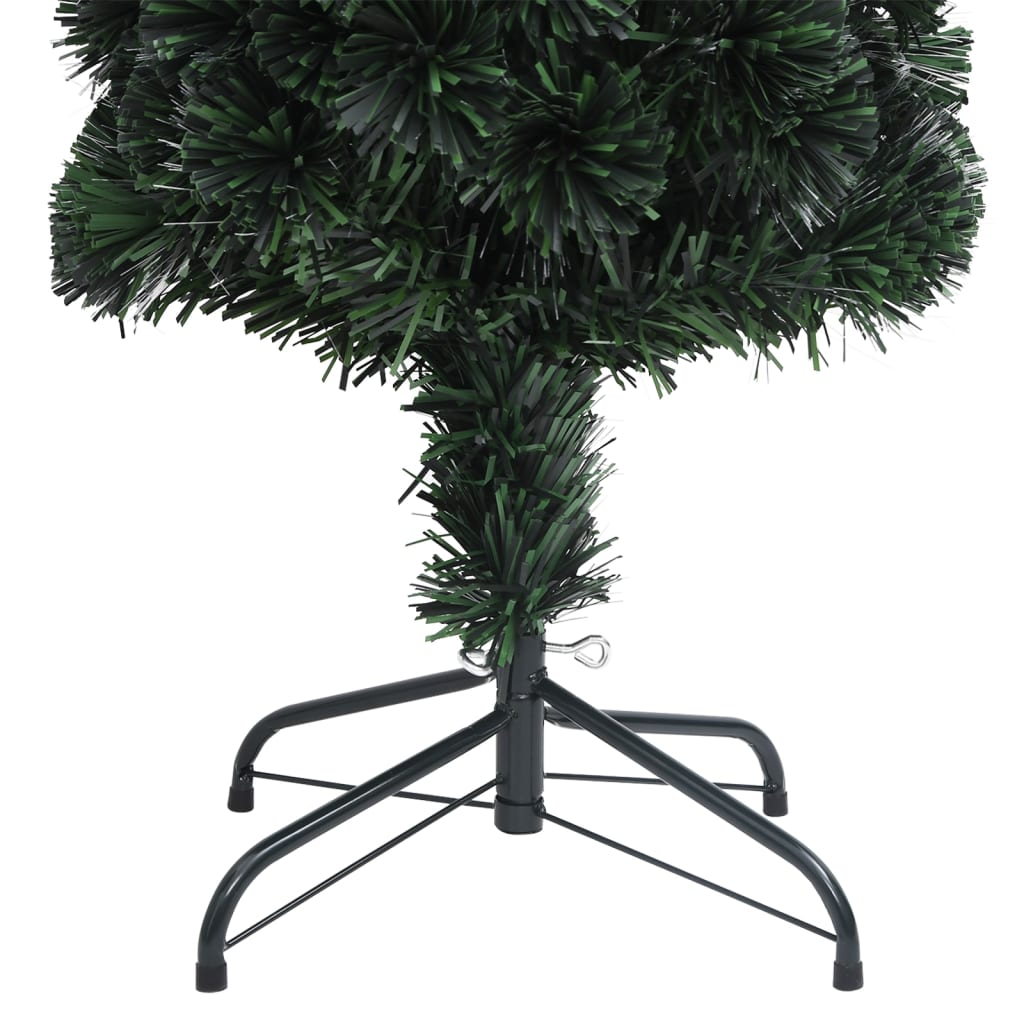 Artificial narrow Christmas tree with stand, 240cm, optical fiber