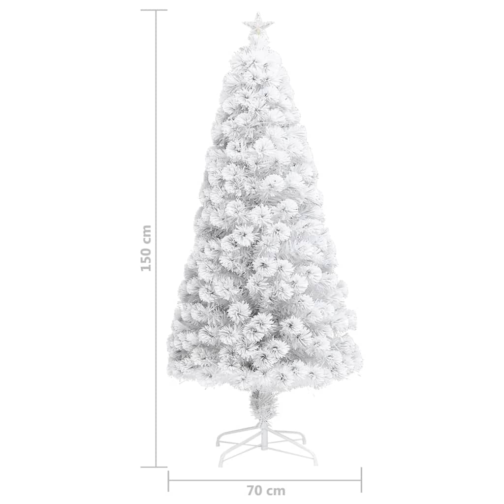 Dirbtinė Kalėdų eglutė, POLAR MOON, balta, 150cm., optinis pluoštas