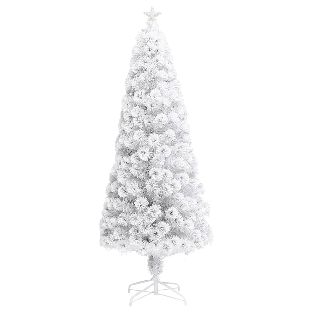 Artificial Christmas tree, white, 240cm, fiber optic