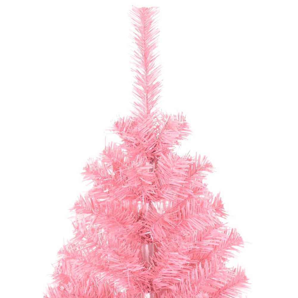 Artificial Christmas tree with stand, pink, 120cm, PVC
