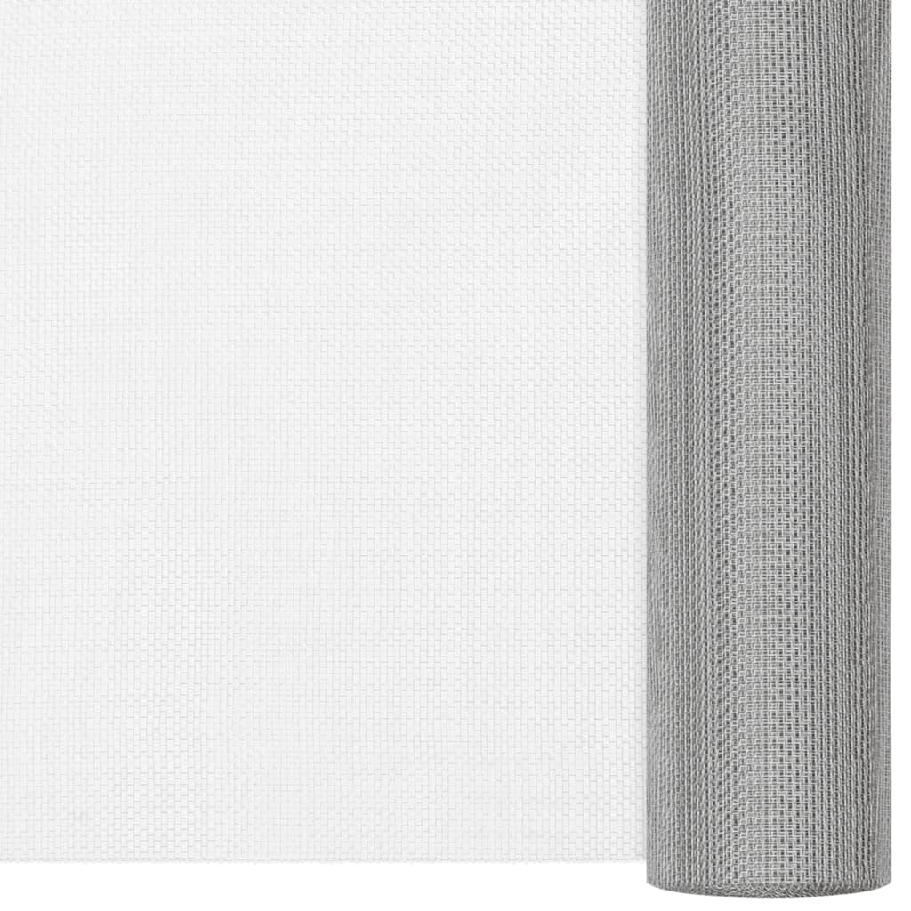 Tinklelis, sidabrinis, 60x2000 cm, nerūdijantis plienas