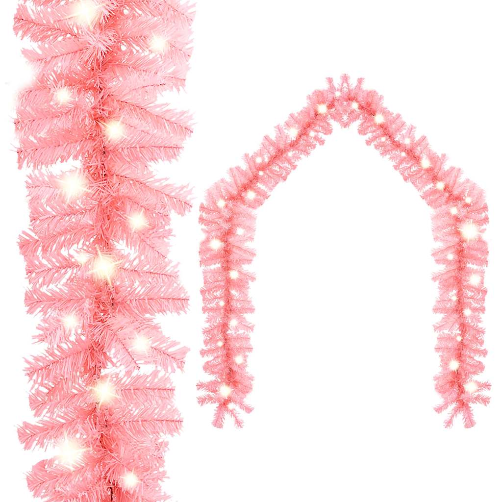 Kalėdinė girlianda su LED lemputėmis WINTERIZE, rožinės spalvos, 20m