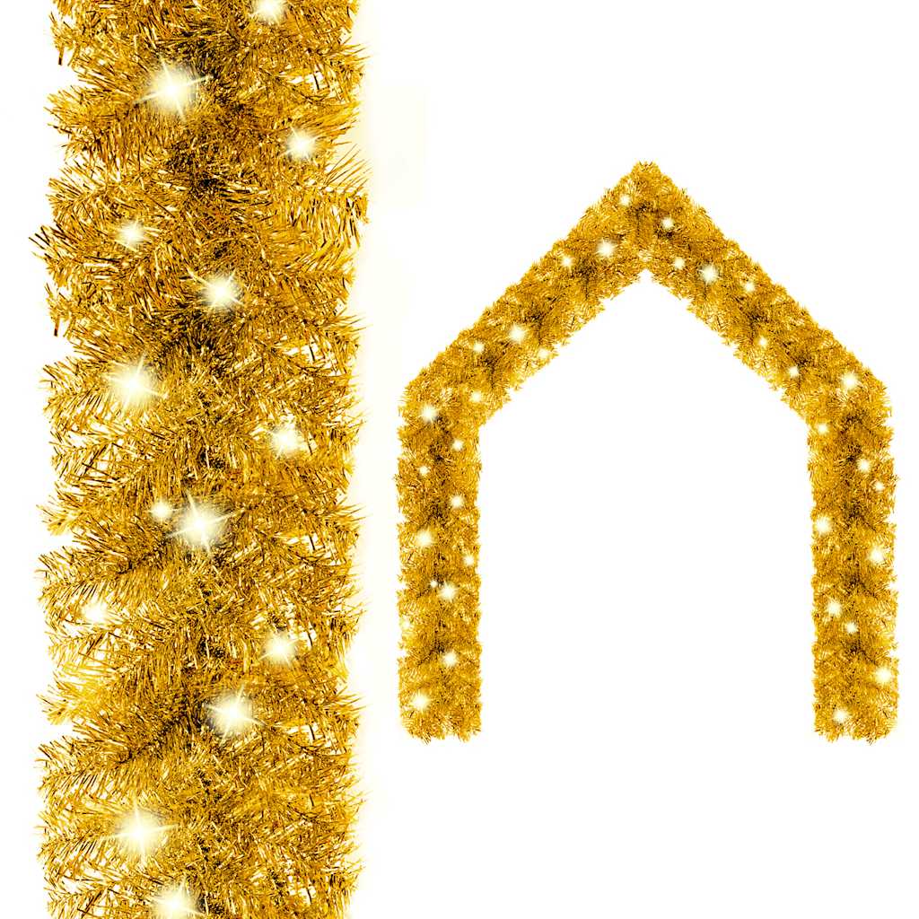 Kalėdinė girlianda su LED lemputėmis WINTERIZE, auksinės spalvos, 10m