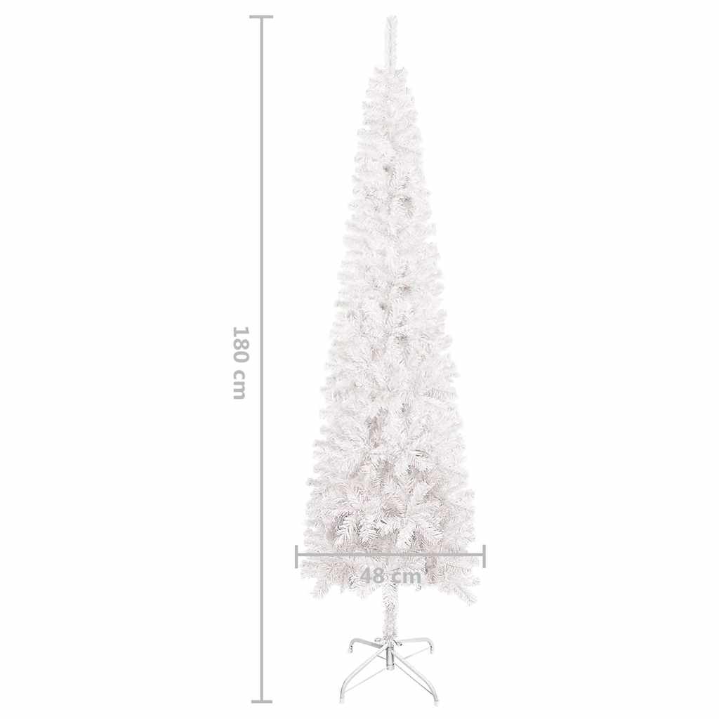Siauria Kalėdų eglutė, baltos spalvos, 180cm