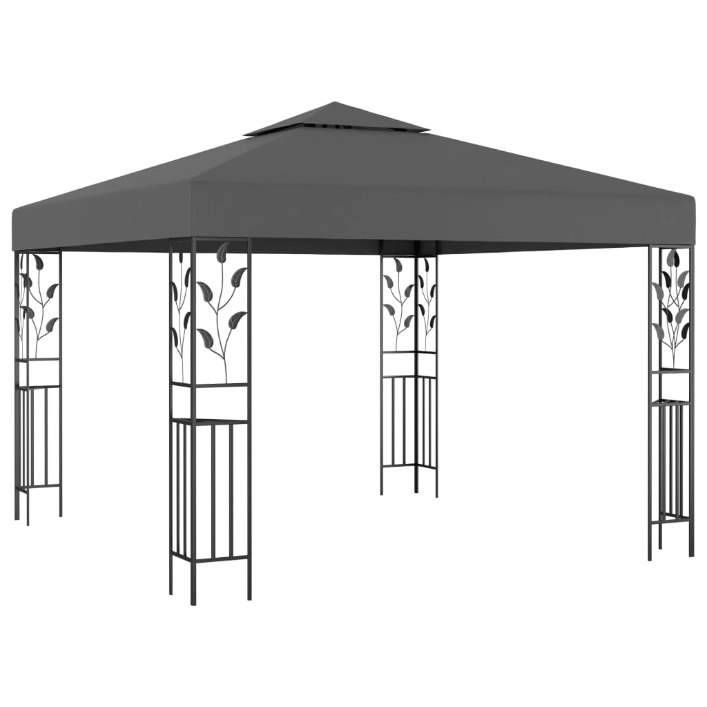 Gazebo with LED COBALT, anthracite, 3x3m