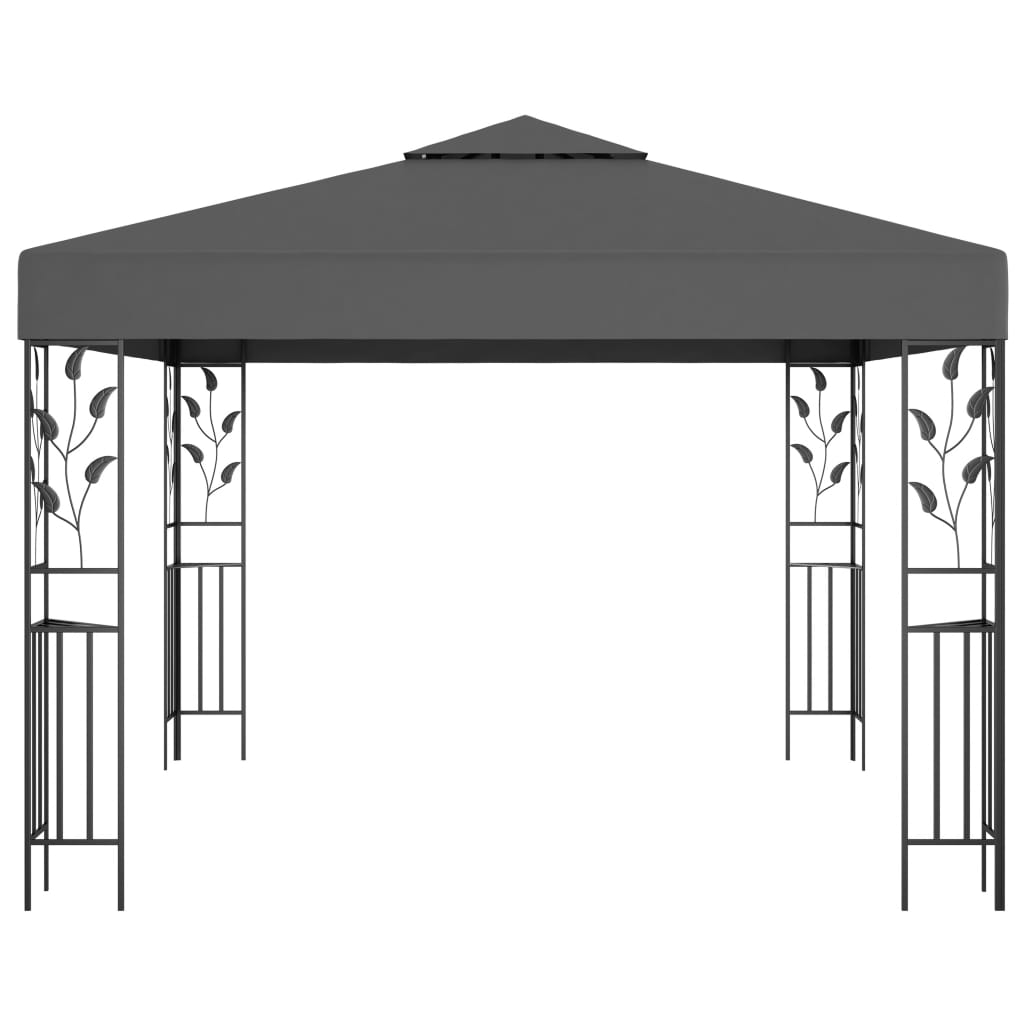 Gazebo with LED COBALT, anthracite, 3x3m
