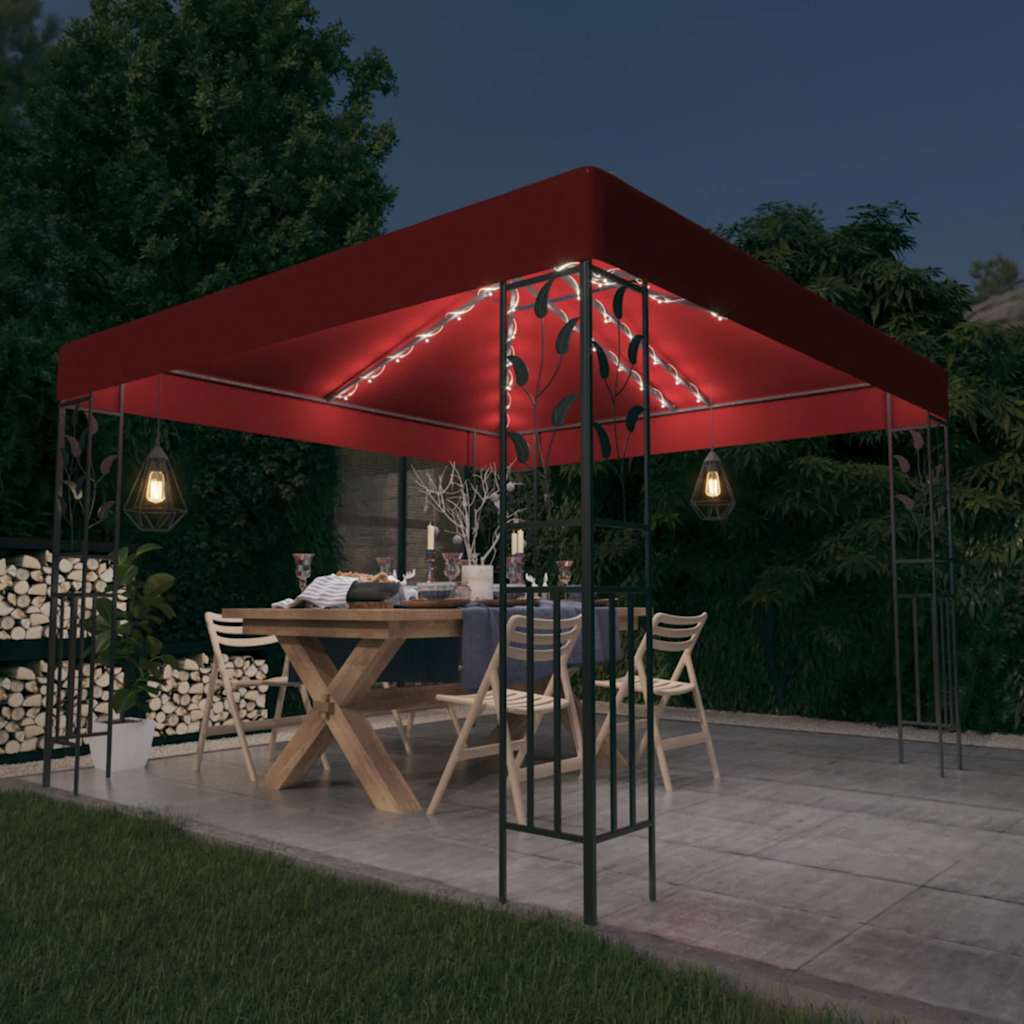 Nojumes ar LED COBALT, sarkana, 3x3m