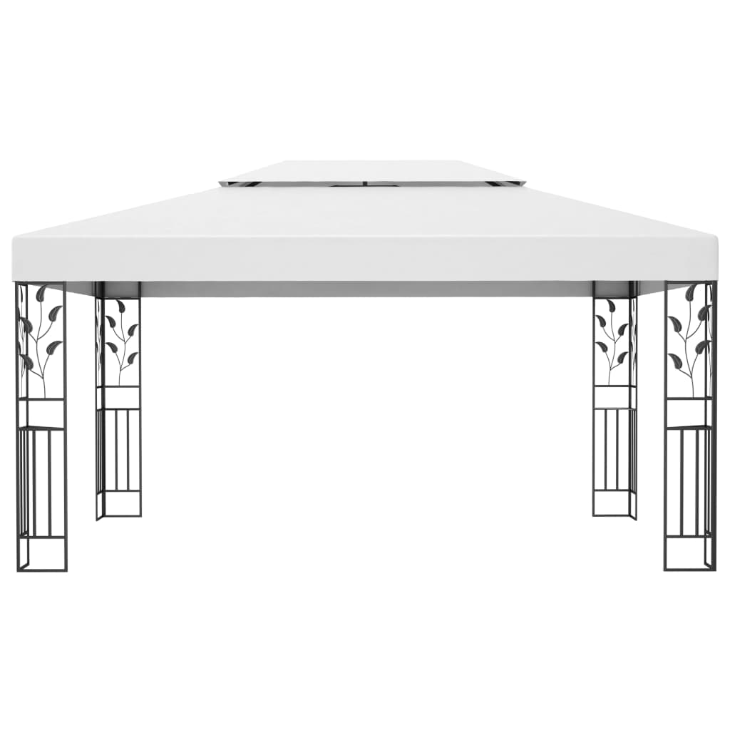 Pavėsinė su LED COBALT, balta, 3x4m