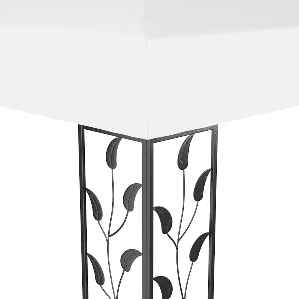 Pavėsinė su LED COBALT, balta, 3x4m
