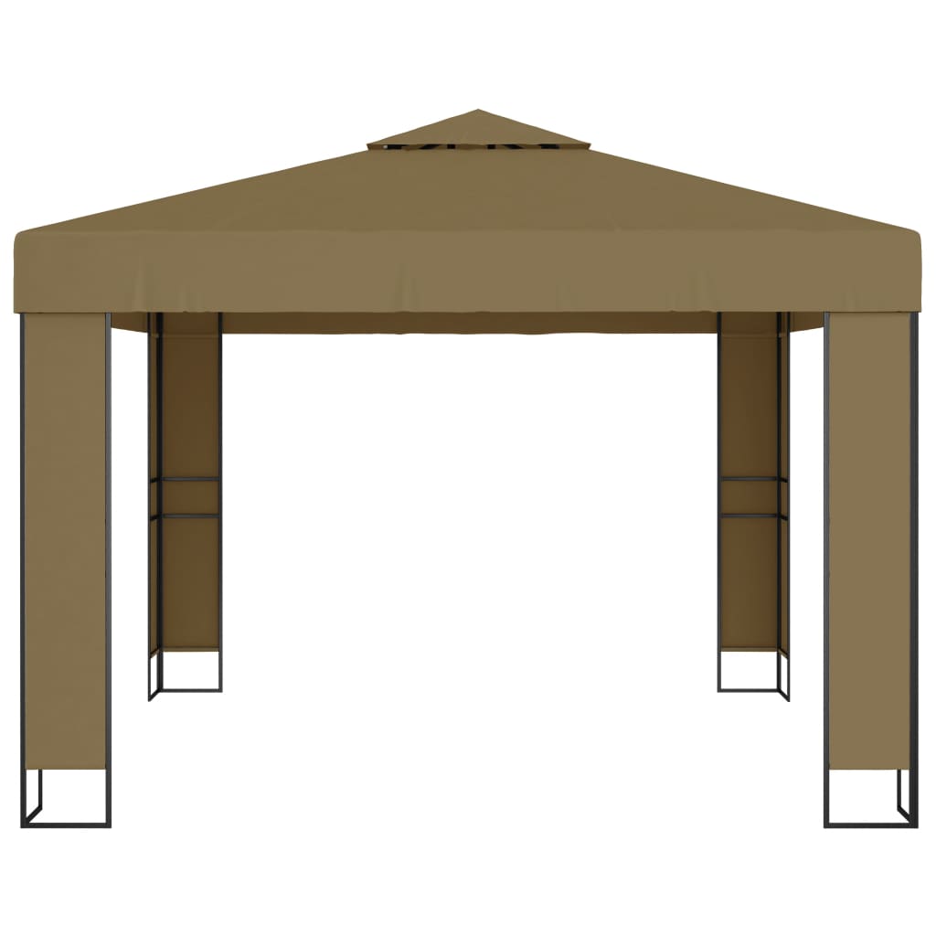 Pavėsinė dvigubu stogu COBALT, taupe, 3x3m