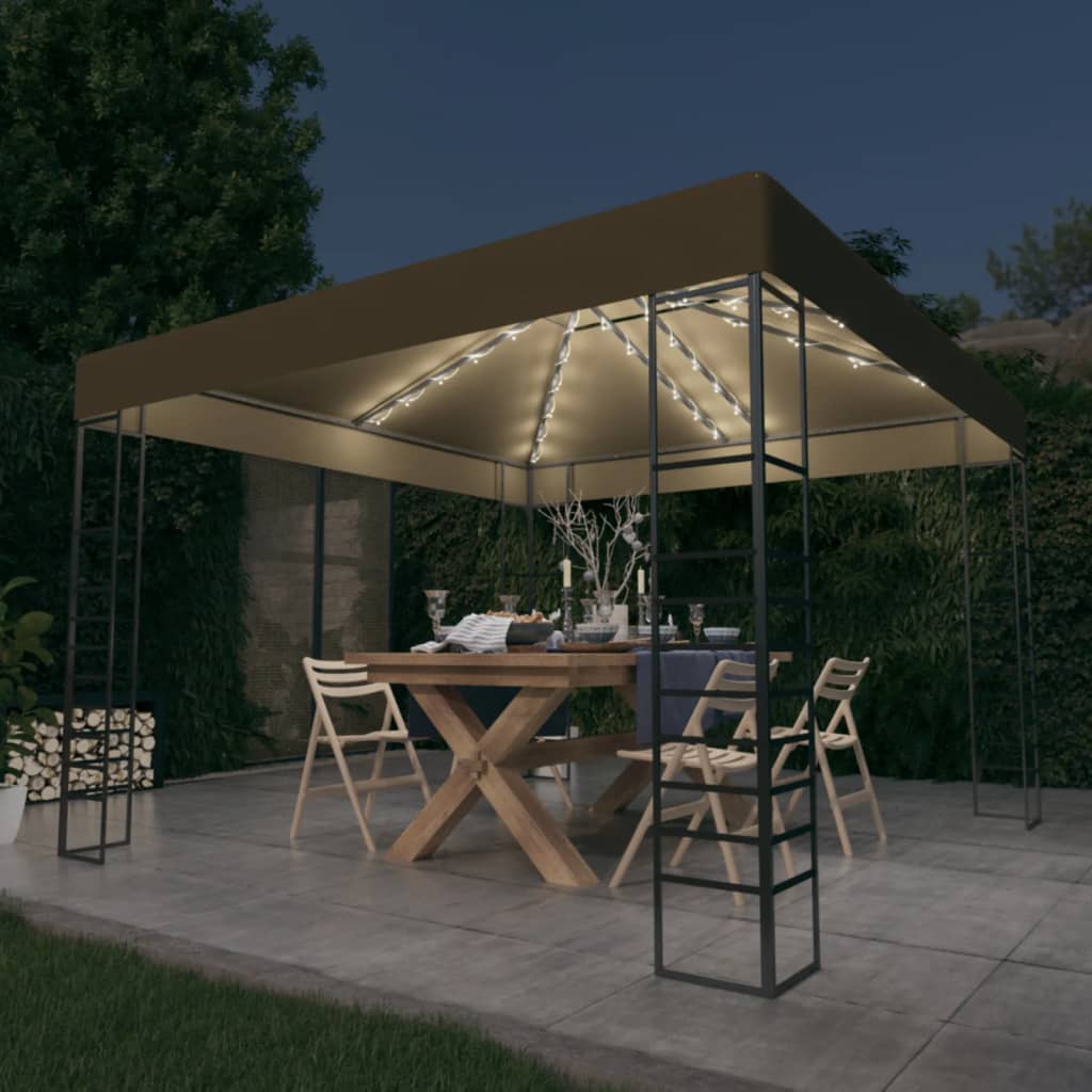 Gazebo COBALT, taupe, 3x3m