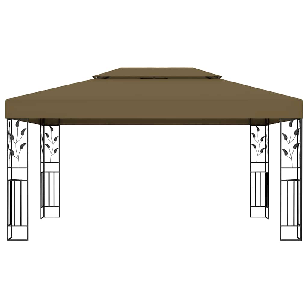 Pavėsinė dvigubu stogu COBALT, taupe, 3x4m