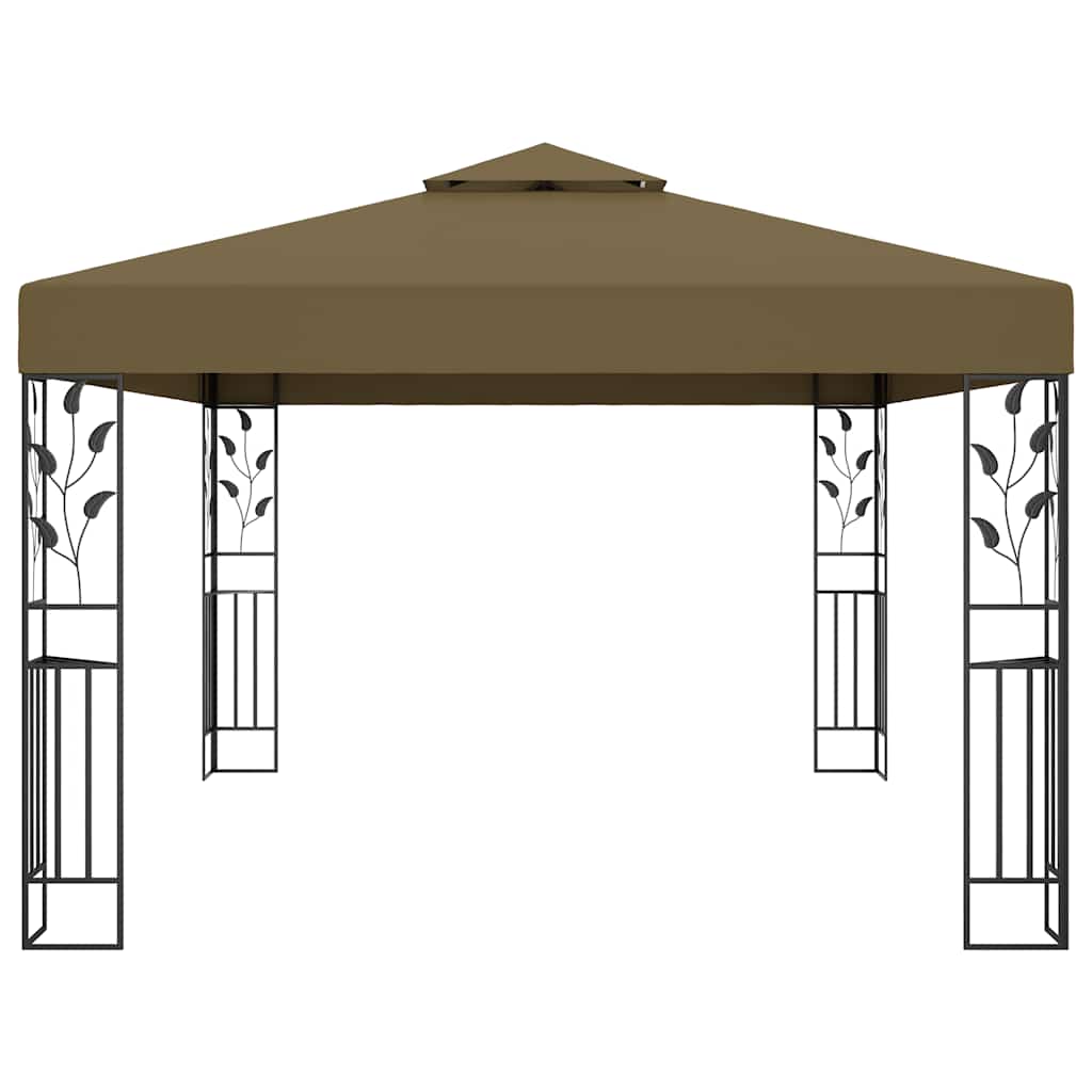 Pavėsinė dvigubu stogu COBALT, taupe, 3x4m