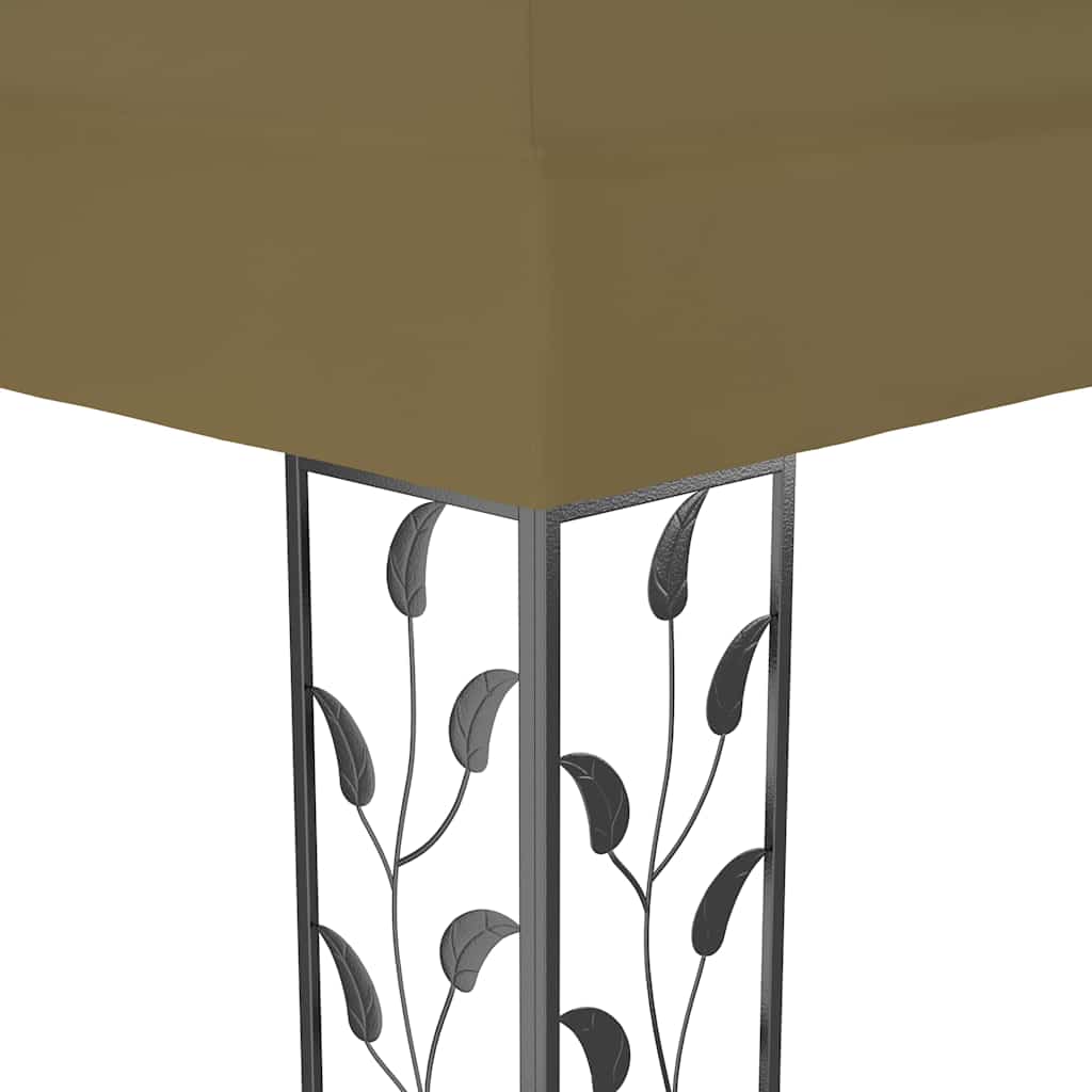 Pavėsinė dvigubu stogu COBALT, taupe, 3x4m