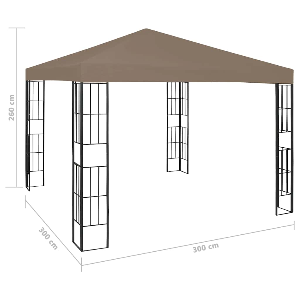 Pavėsinė COBALT, taupe, 3x3m