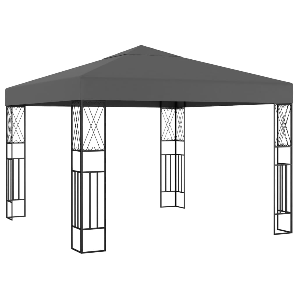Gazebo with LED COBALT, anthracite, 3x3m