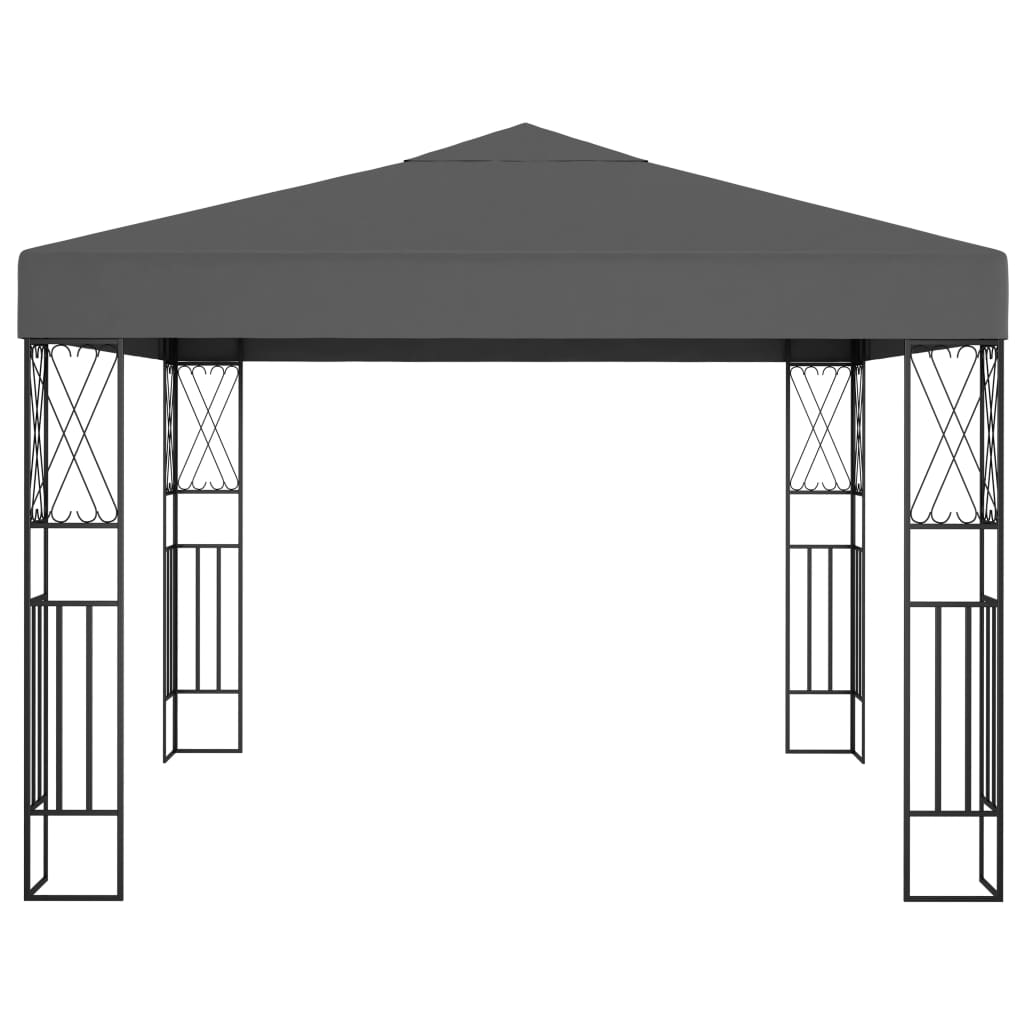 Gazebo with LED COBALT, anthracite, 3x3m