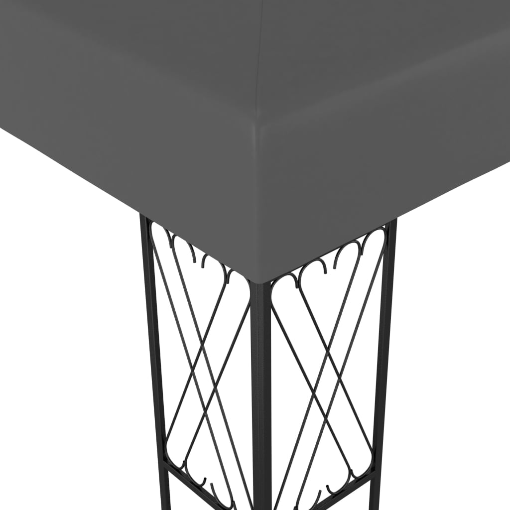 Gazebo with LED COBALT, anthracite, 3x3m