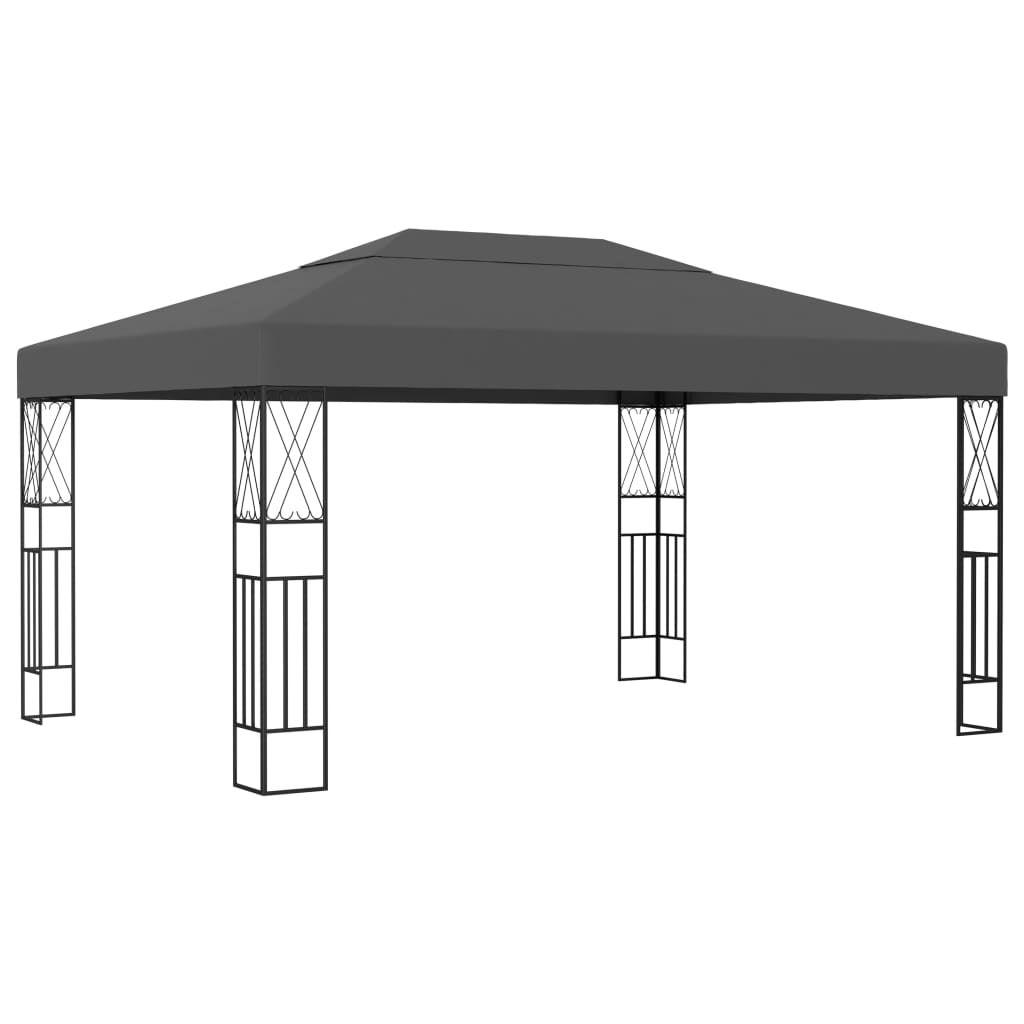 Gazebo with LED COBALT, anthracite, 3x4m