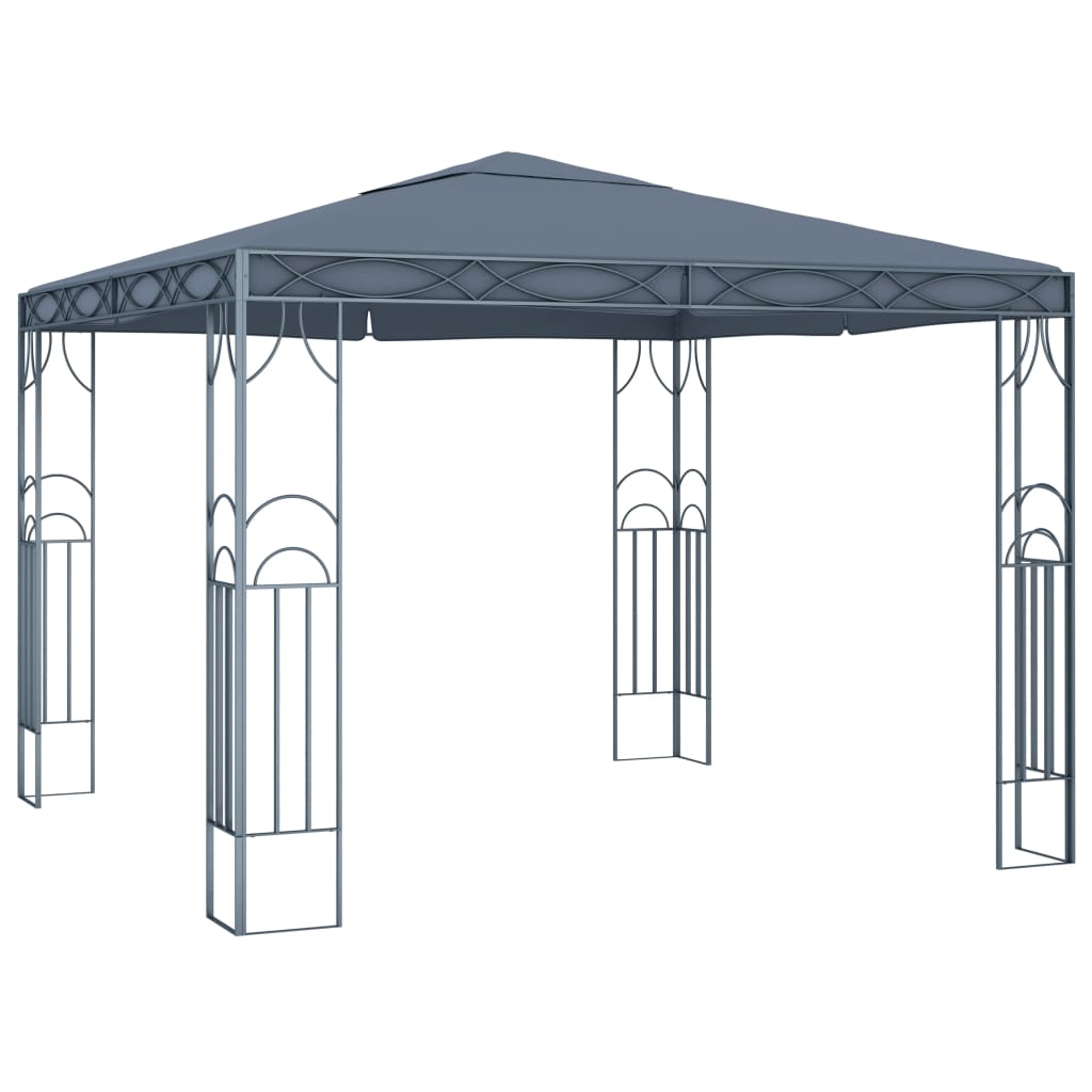 Gazebo with LED COBALT, anthracite, 3x3m