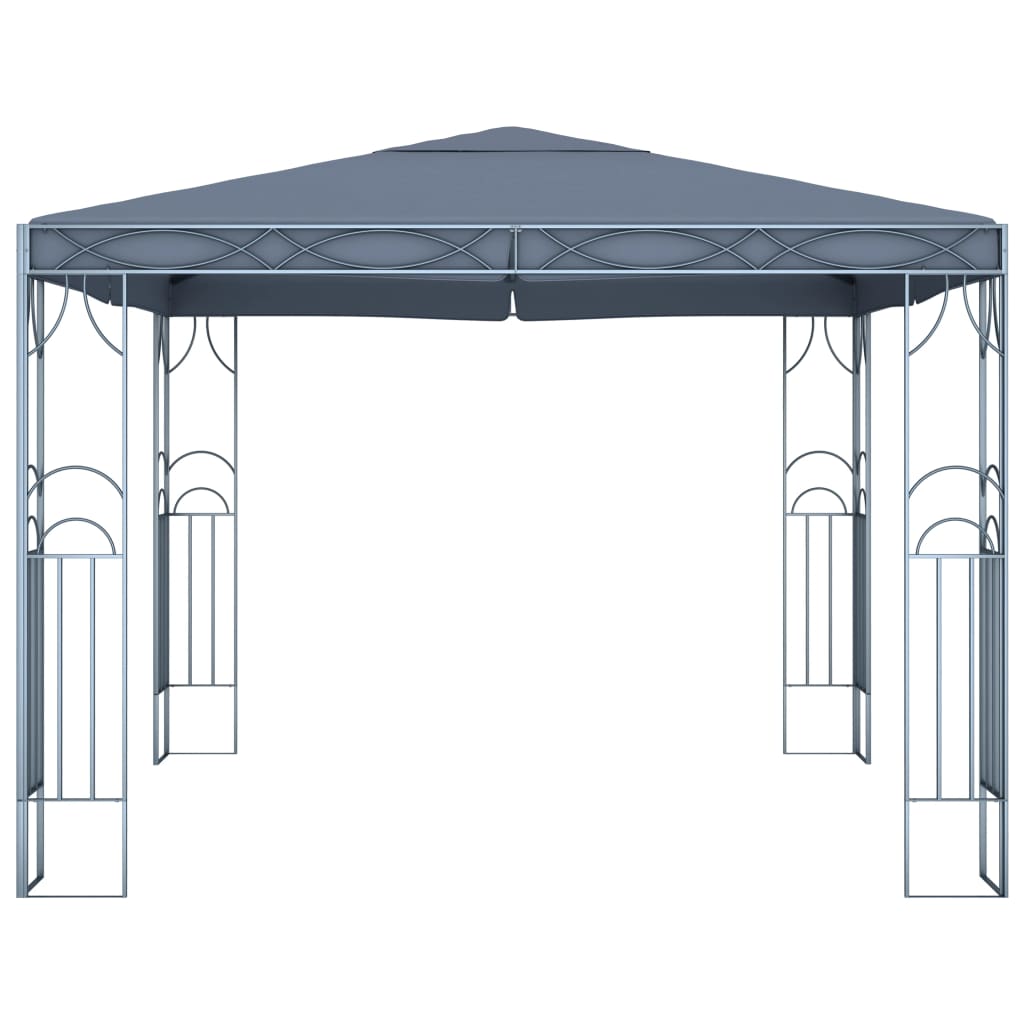 Gazebo with LED COBALT, anthracite, 3x3m