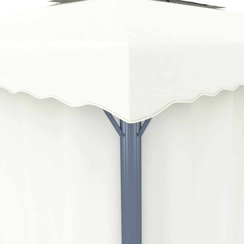 Pavėsinė su LED COBALT, kreminė, 3x3m