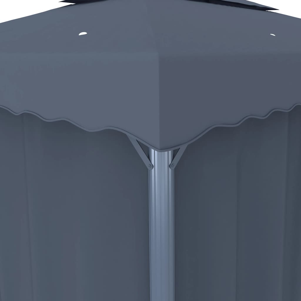 Pavėsinė su LED COBALT, antracito, 4x3m