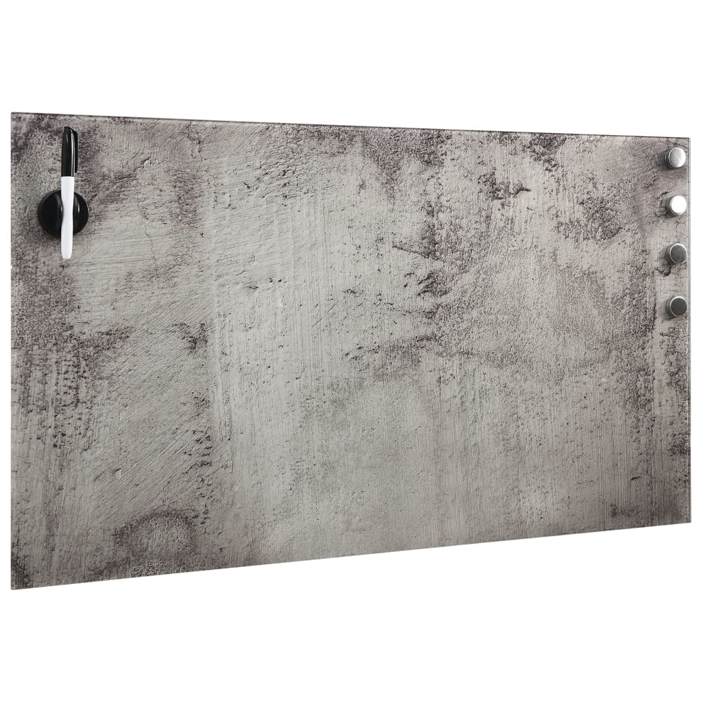 Wall-mounted magnetic board, 100x60cm, glass