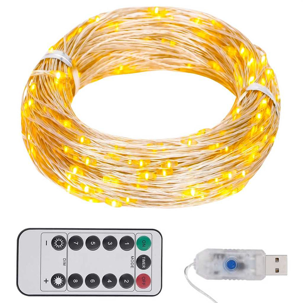 300 LED string lights, warm white, 30m