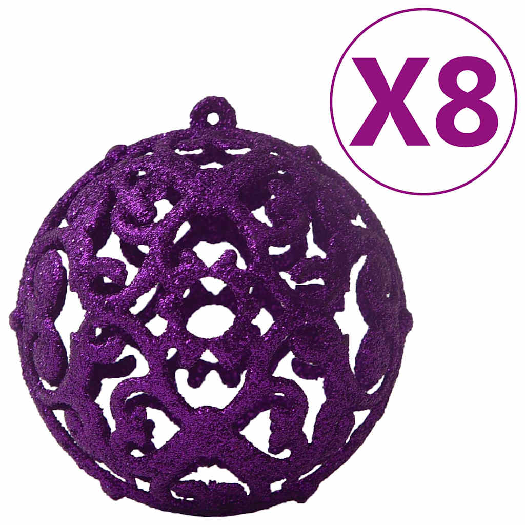 Eglutės žaisliukų rinkinys, 100vnt., violetinės spalvos