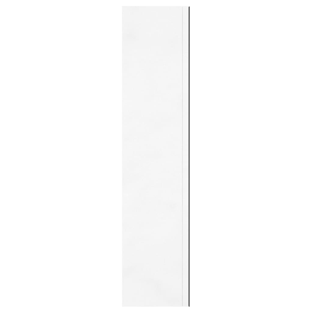 Mirror bathroom cabinet, white, 60x15x75cm, MDF, glossy