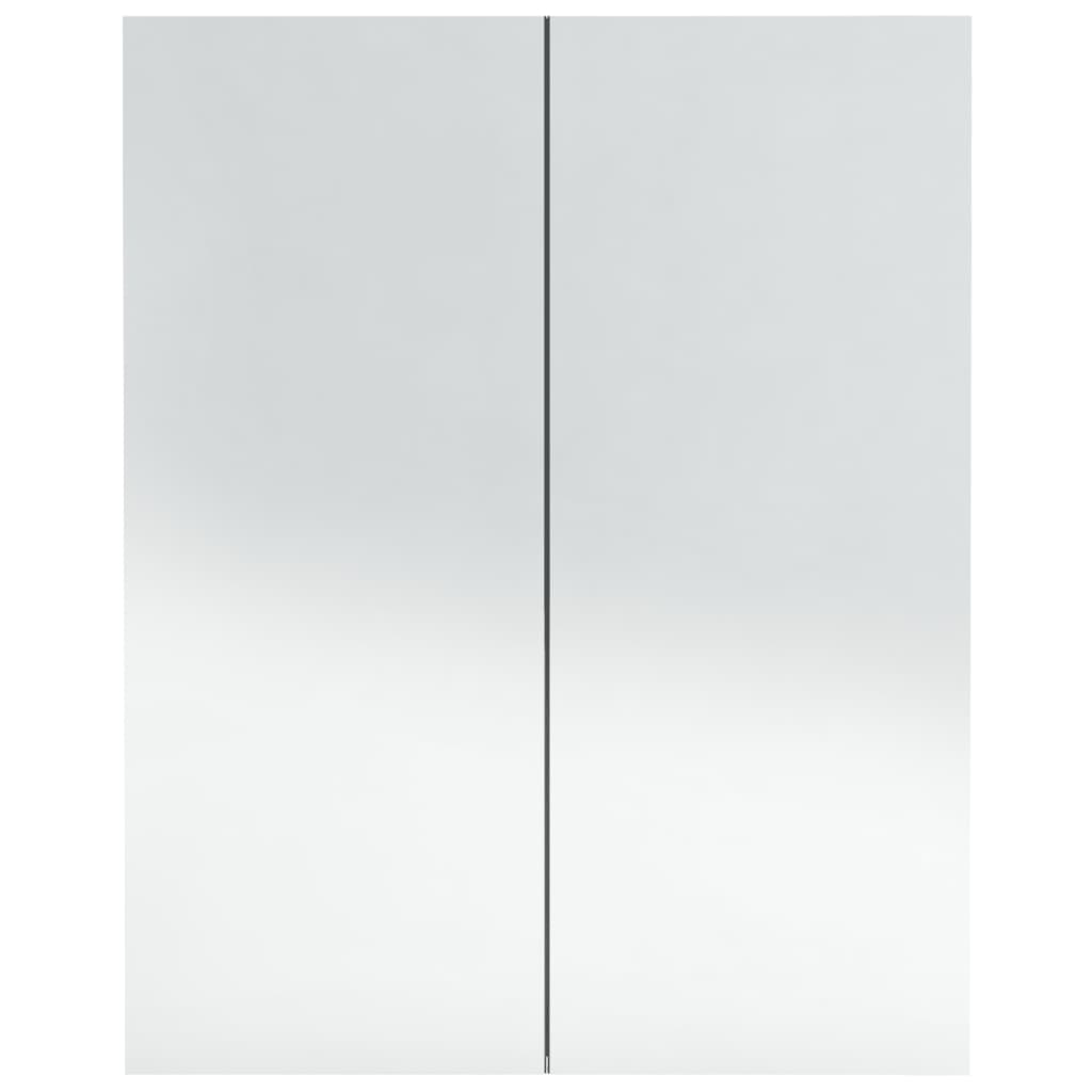 Spoguļskapītis vannas istabai, antracīta krāsā, 60x15x75cm, MDF