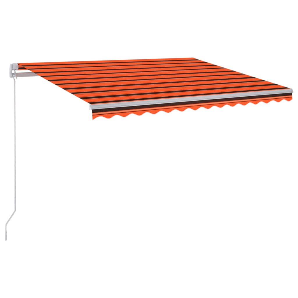 Rankiniu būdu ištraukiama markizė, oranžinė ir ruda, 300x250cm