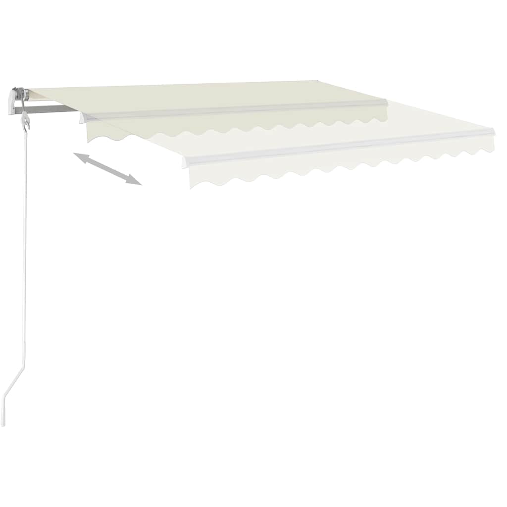 Automatinė ištraukiama markizė, kreminės spalvos, 300x250cm