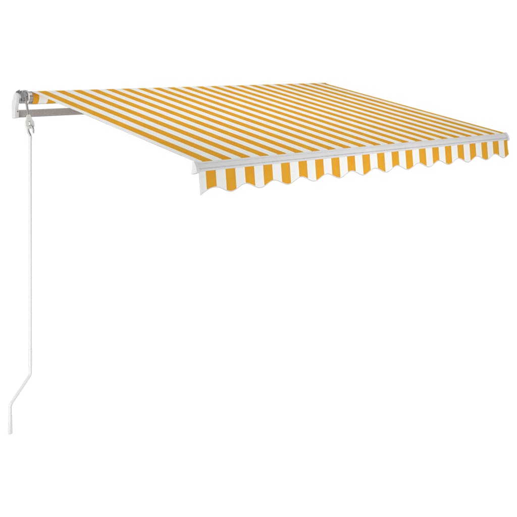 Automatinė ištraukiama markizė, geltona ir balta, 300x250cm