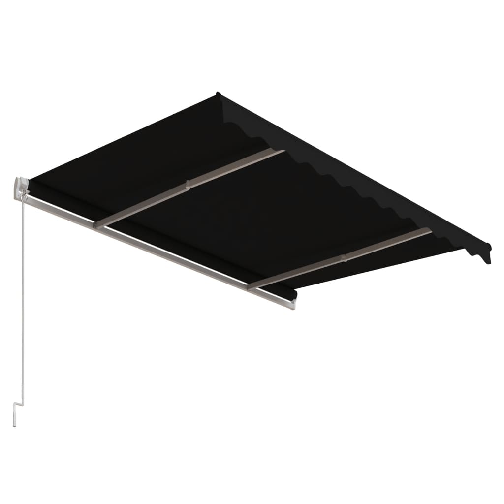 Automatic retractable awning, anthracite, 300x250cm