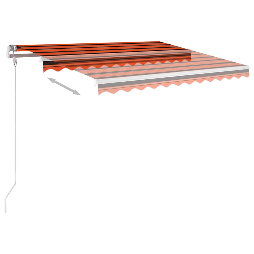Automatinė ištraukiama markizė, oranžinė ir ruda, 300x250cm