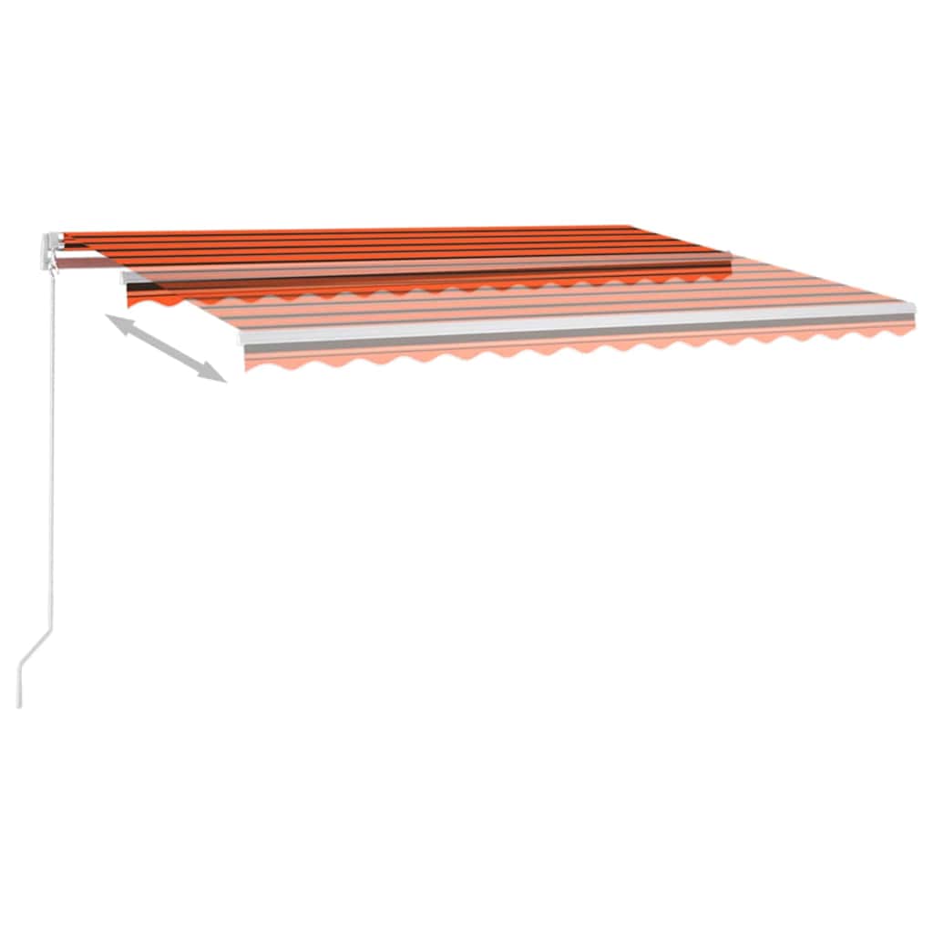 Ištraukiama markizė Oranžinė ir ruda 400 × 300 cm