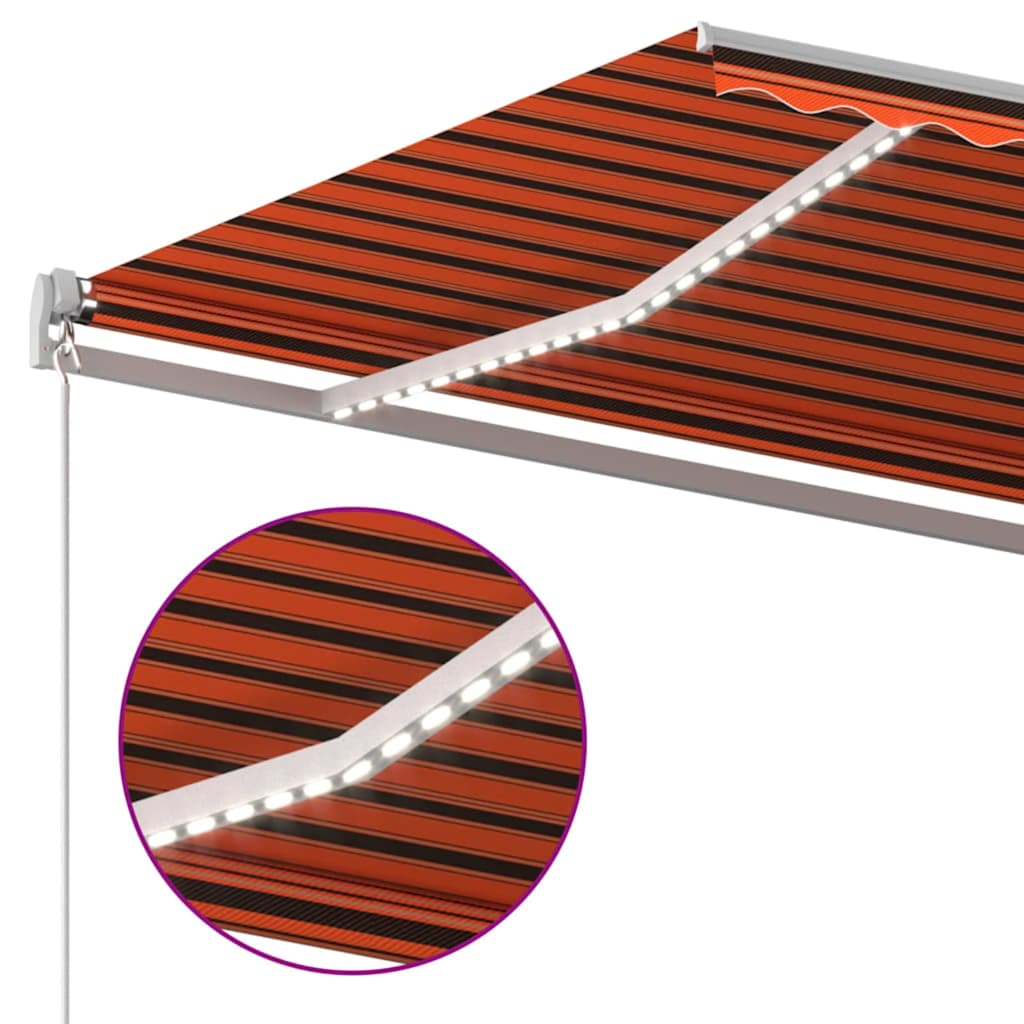 Ištraukiama markizė Oranžinė ir ruda 400 × 300 cm