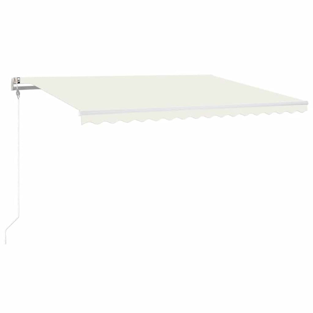 Automatinė markizė su LED/vėjo jutikliu, kreminė, 400x300cm