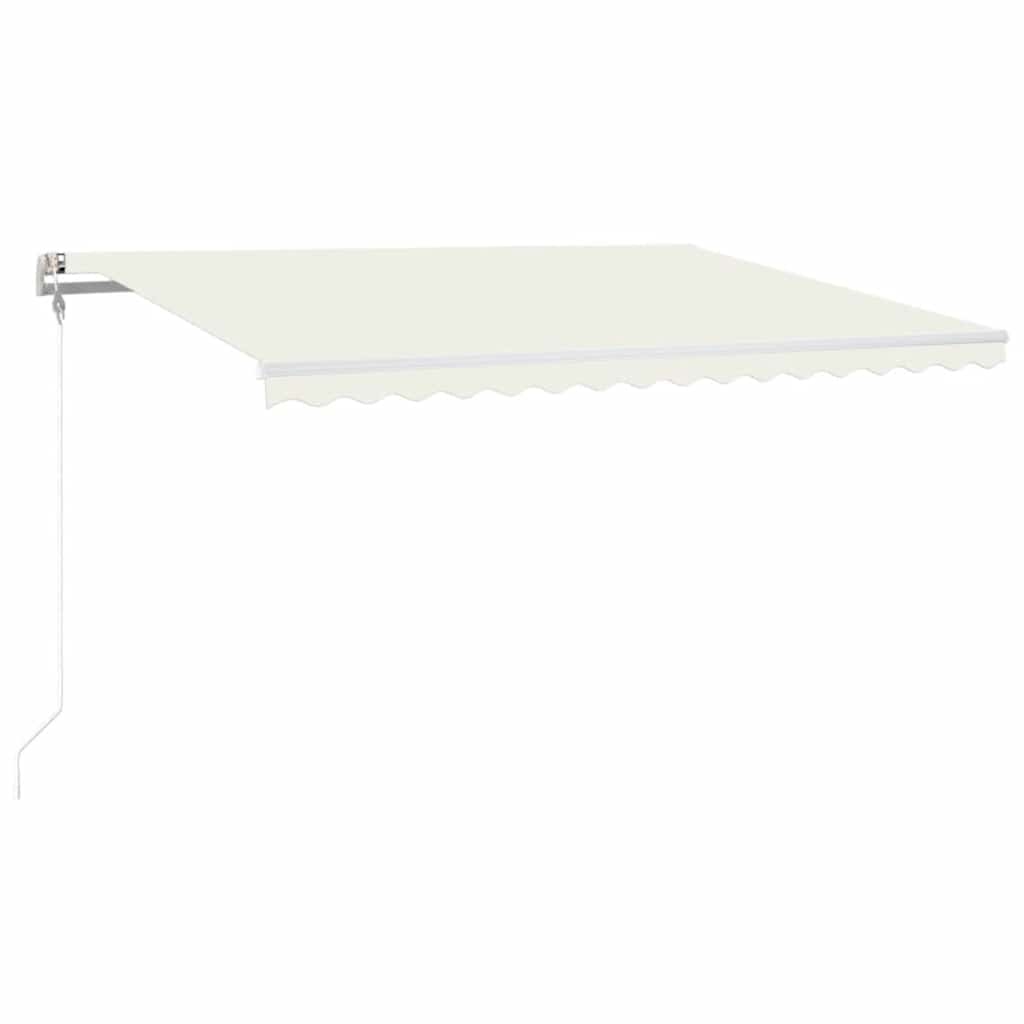 Automatinė markizė su LED/vėjo jutikliu, kreminė, 400x300cm