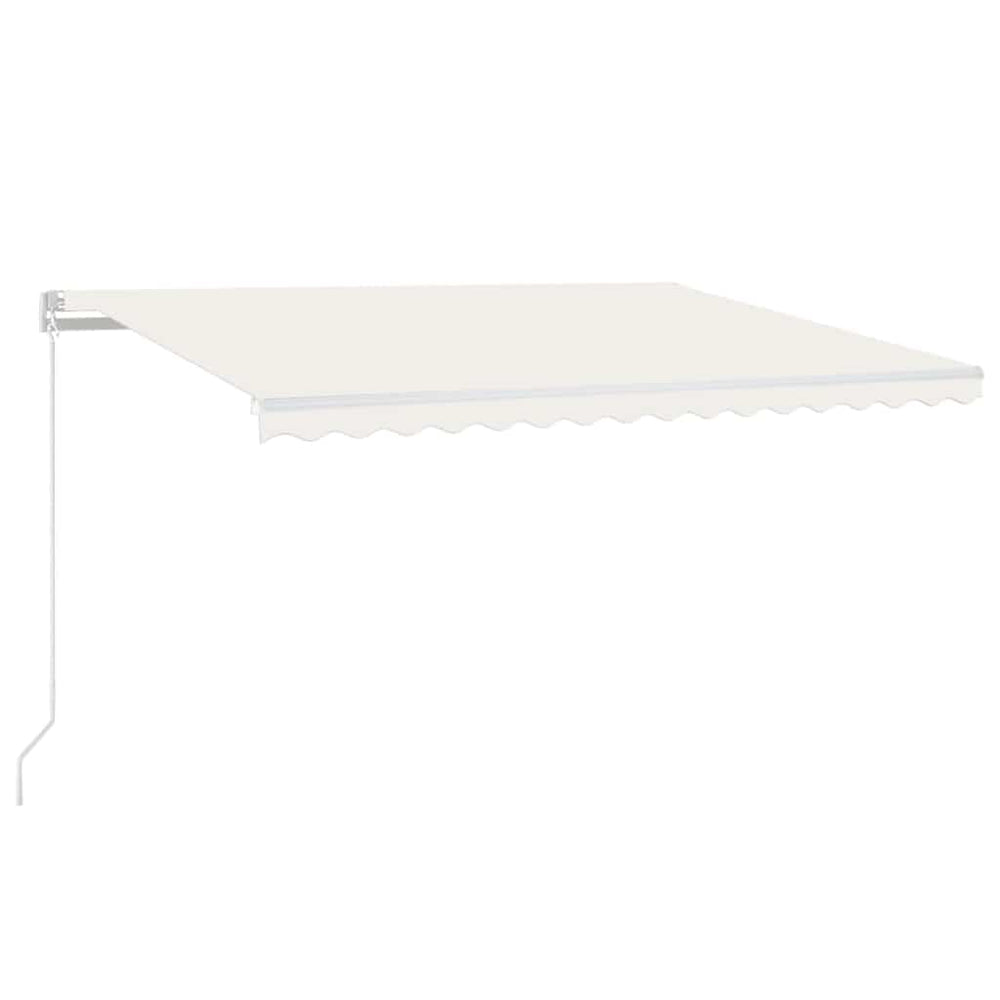 Automatinė markizė su LED/vėjo jutikliu, kreminė, 450x300cm