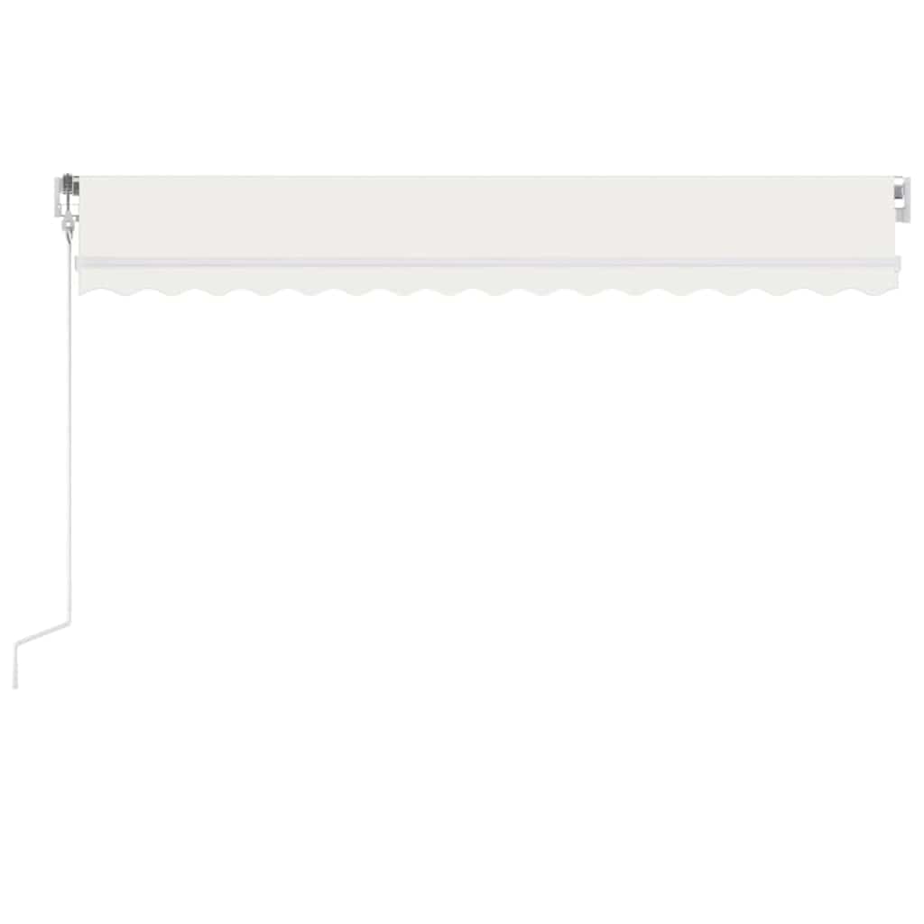 Automatinė markizė su LED/vėjo jutikliu, kreminė, 450x300cm