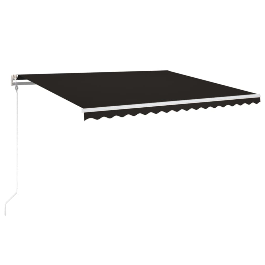 Automatic retractable awning, anthracite, 400x350cm