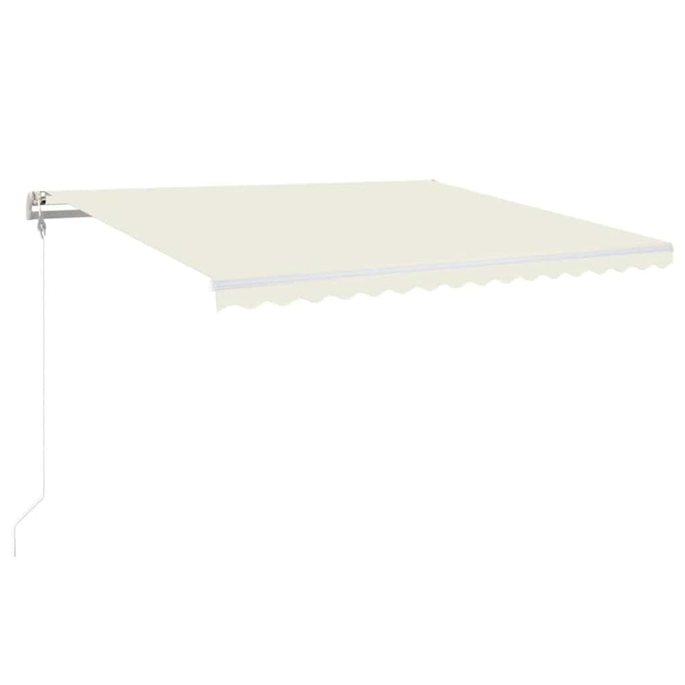 Automatic awning with LED/wind sensor, cream, 400x350cm