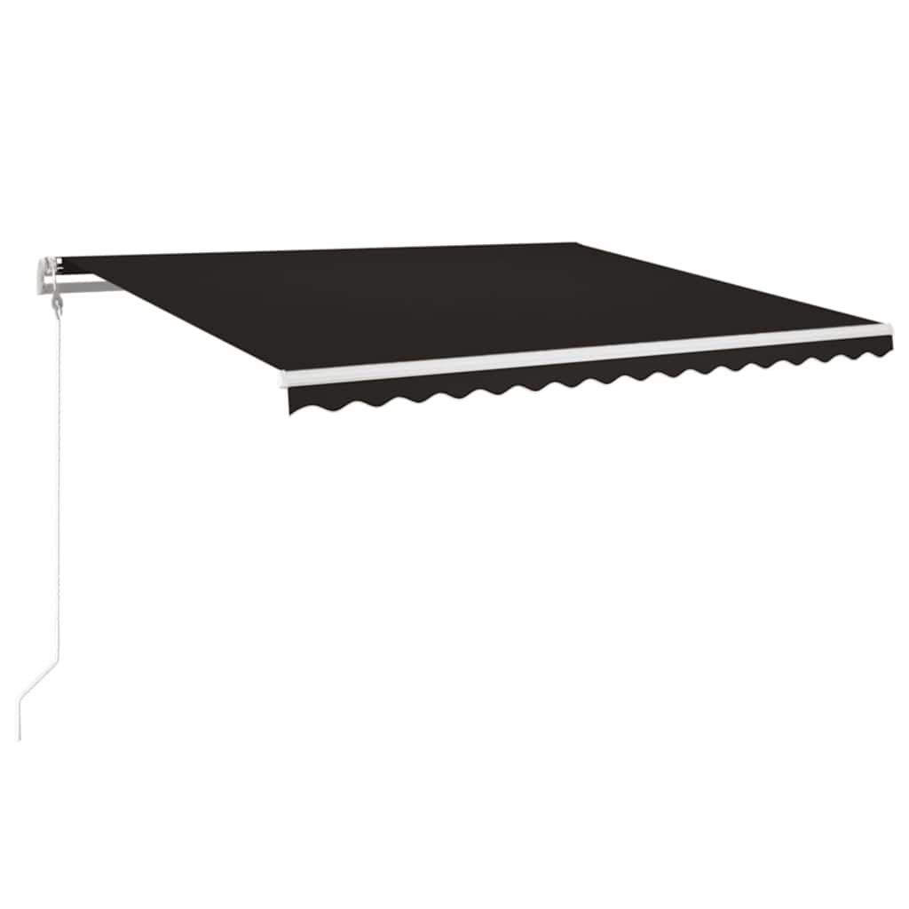 Automatinė markizė su LED/vėjo jutikliu, antracito, 400x350cm