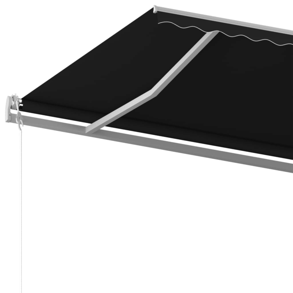 Automatic retractable awning, anthracite color, 500x350cm