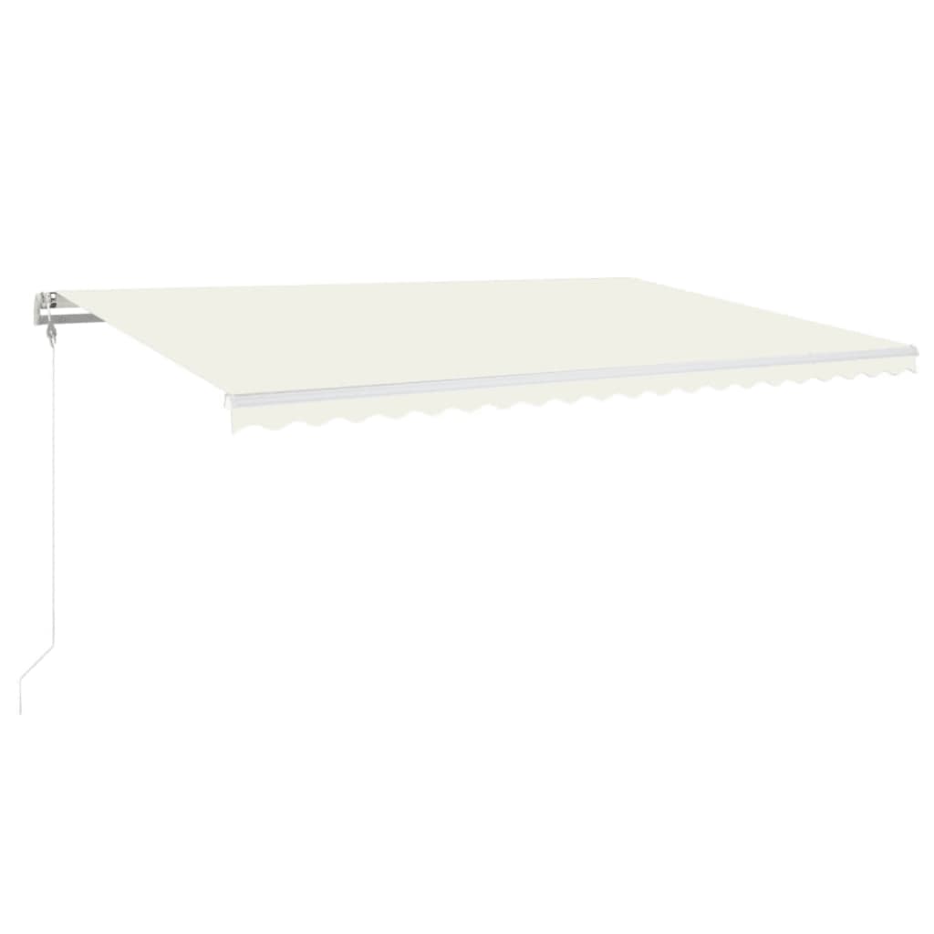 Retractable awning, cream, 500x350cm
